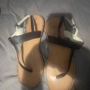 Coach Dora Dark Brown Leather Sandals Size 8